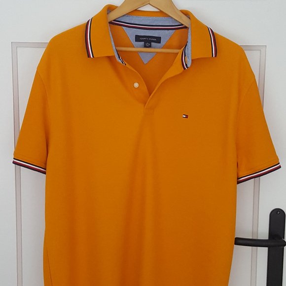 Tommy Hilfiger Orange Polo Shirt, Regular Fit in XL - Picture 1 of 6